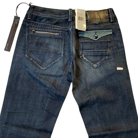 Retro Vintage G-Star Watson Loose Fit Wide Leg Sz 27 NWT - Picture 7 of 10